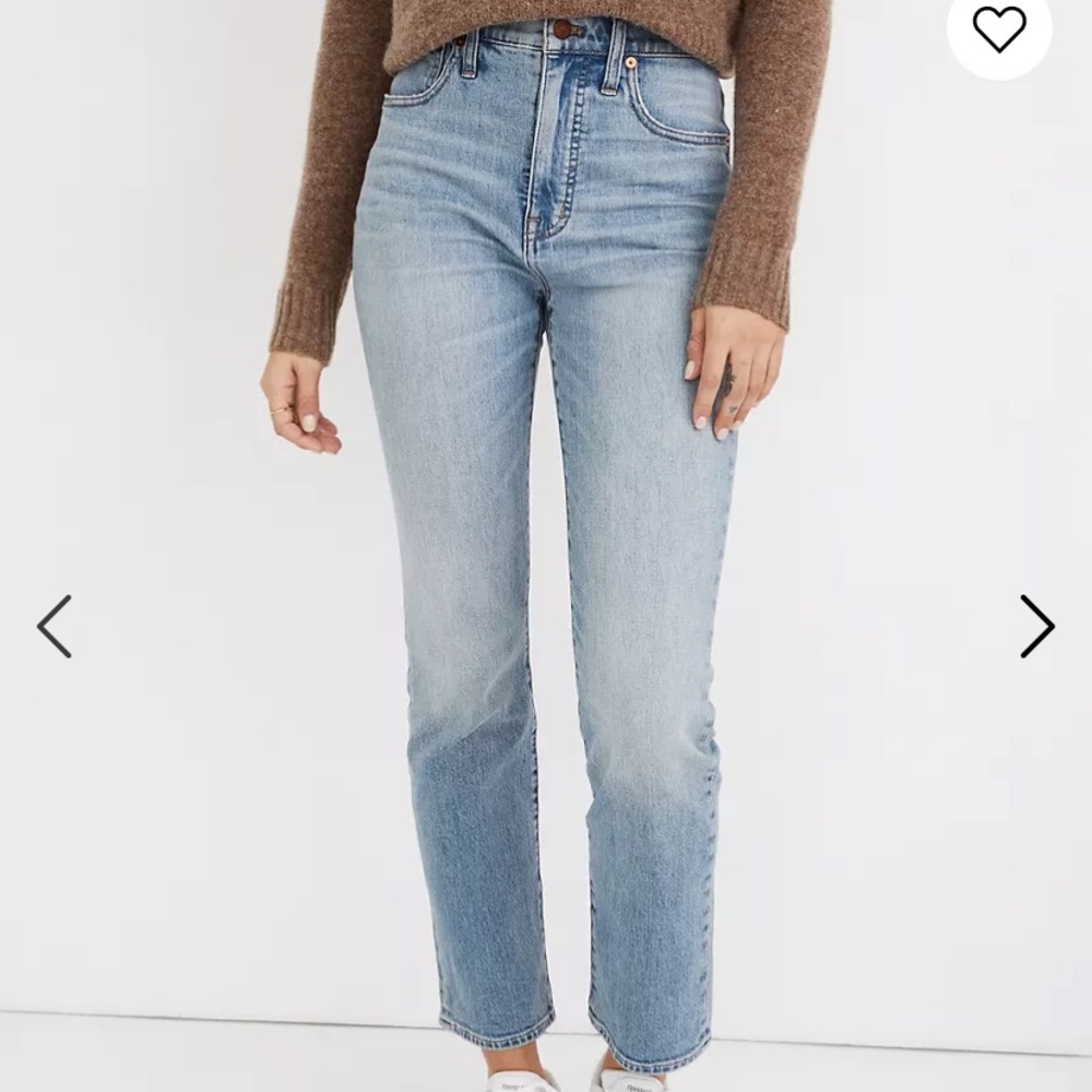 NWOT Madewell Slim Demi-Boot Jeans in Denis Wash